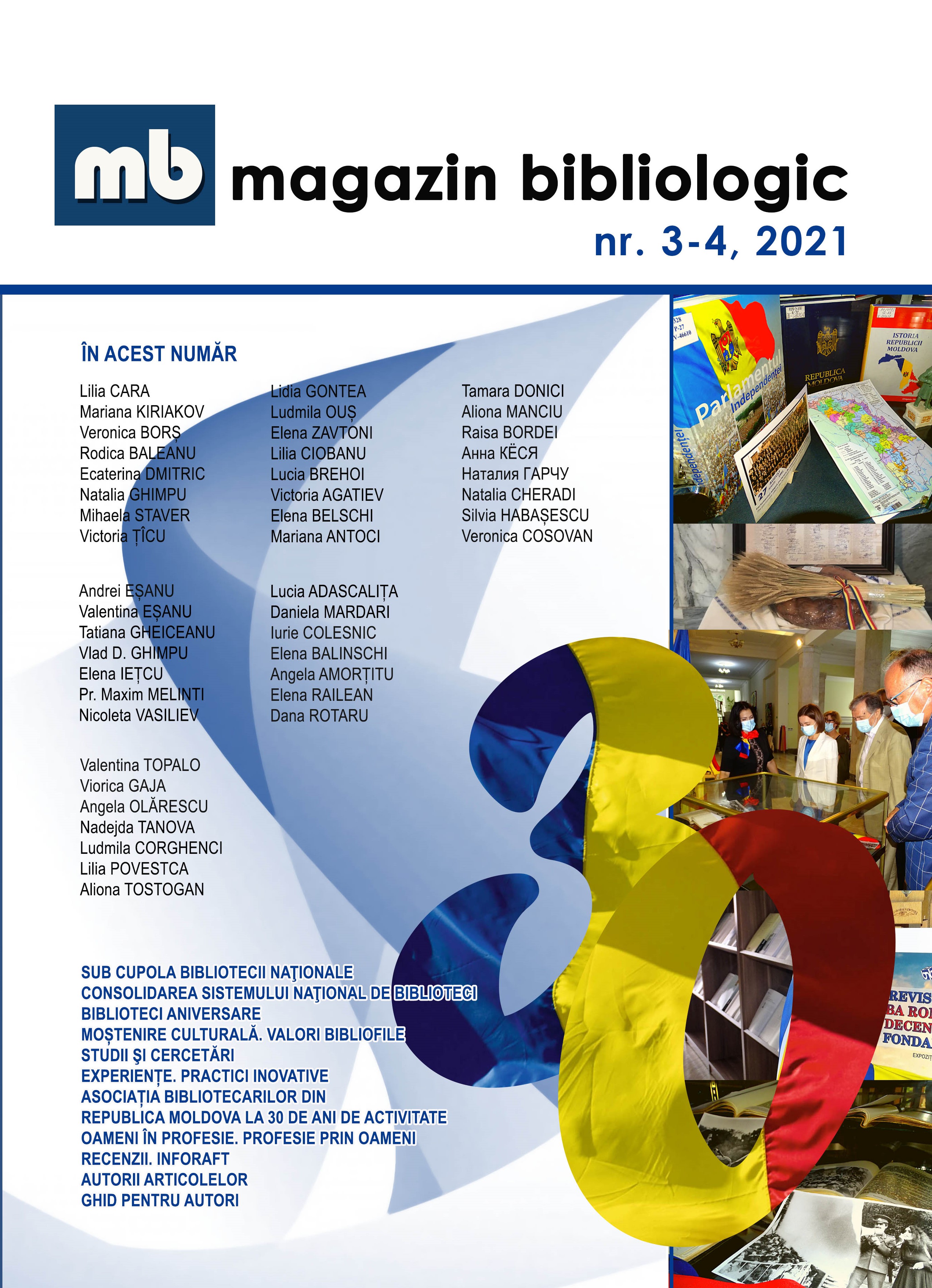 Magazin Bibliologic Nr. 3-4, 2021