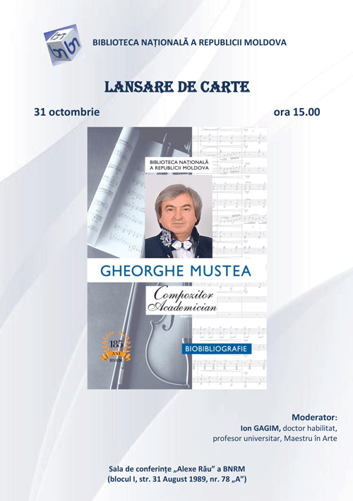 Lansare de carte. Gheorghe Mustea